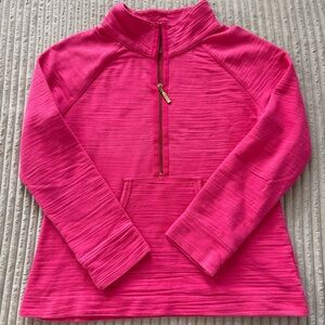 Lilly Pulitzer Skipper Popover Lipstick Pink Quarter Zip